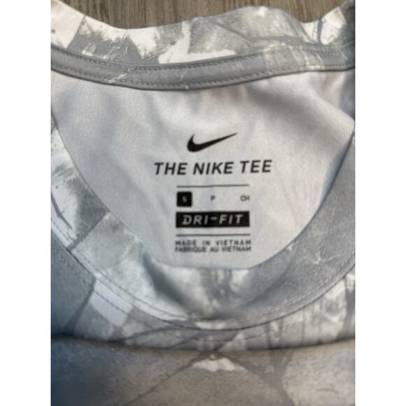 Nike Shirt Sz S Gray camouflage Training All Over Print Dri-Fit - Picture 3 of 8